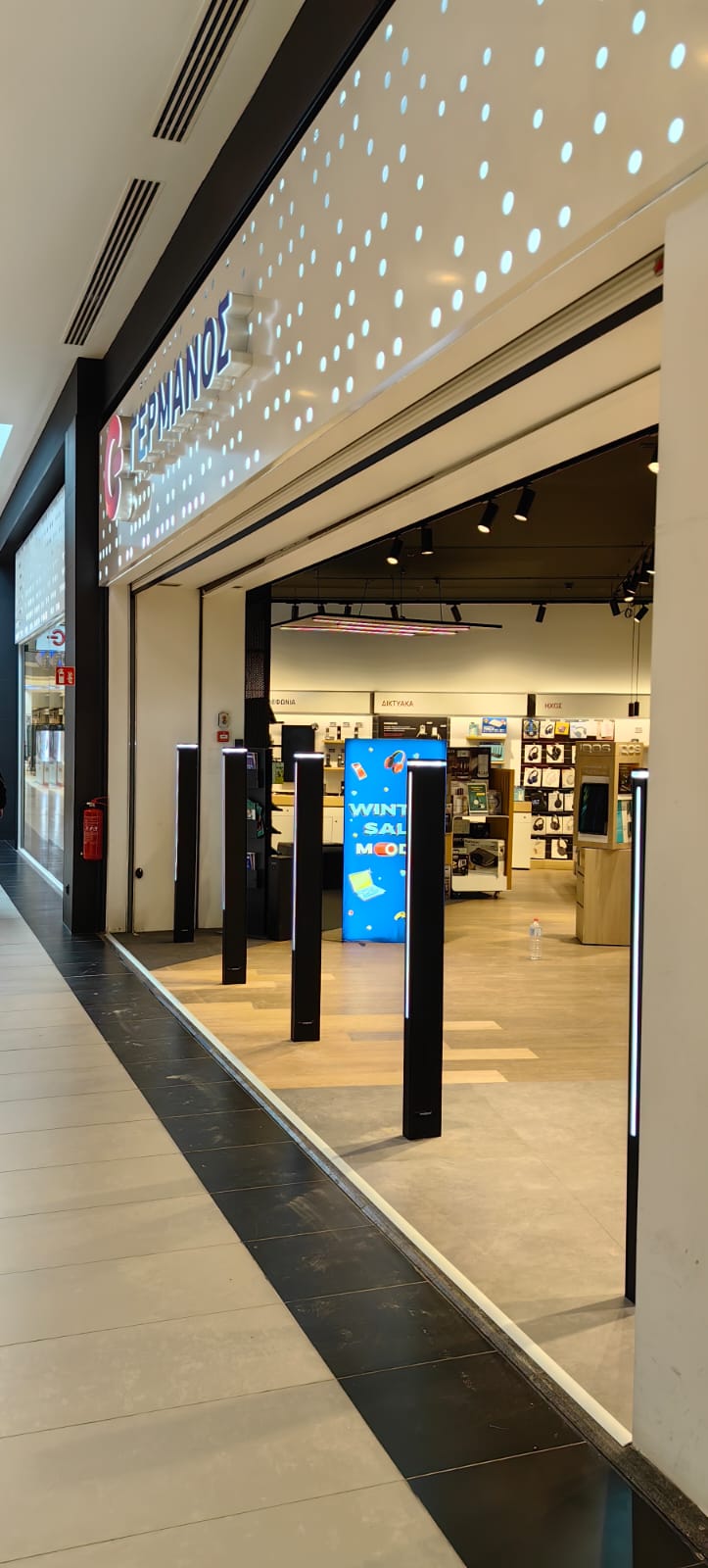 Installazione antitaccheggio ECS nel settore Profumeria