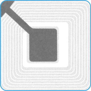 Etichetta RF 40x40 mm Trasparente